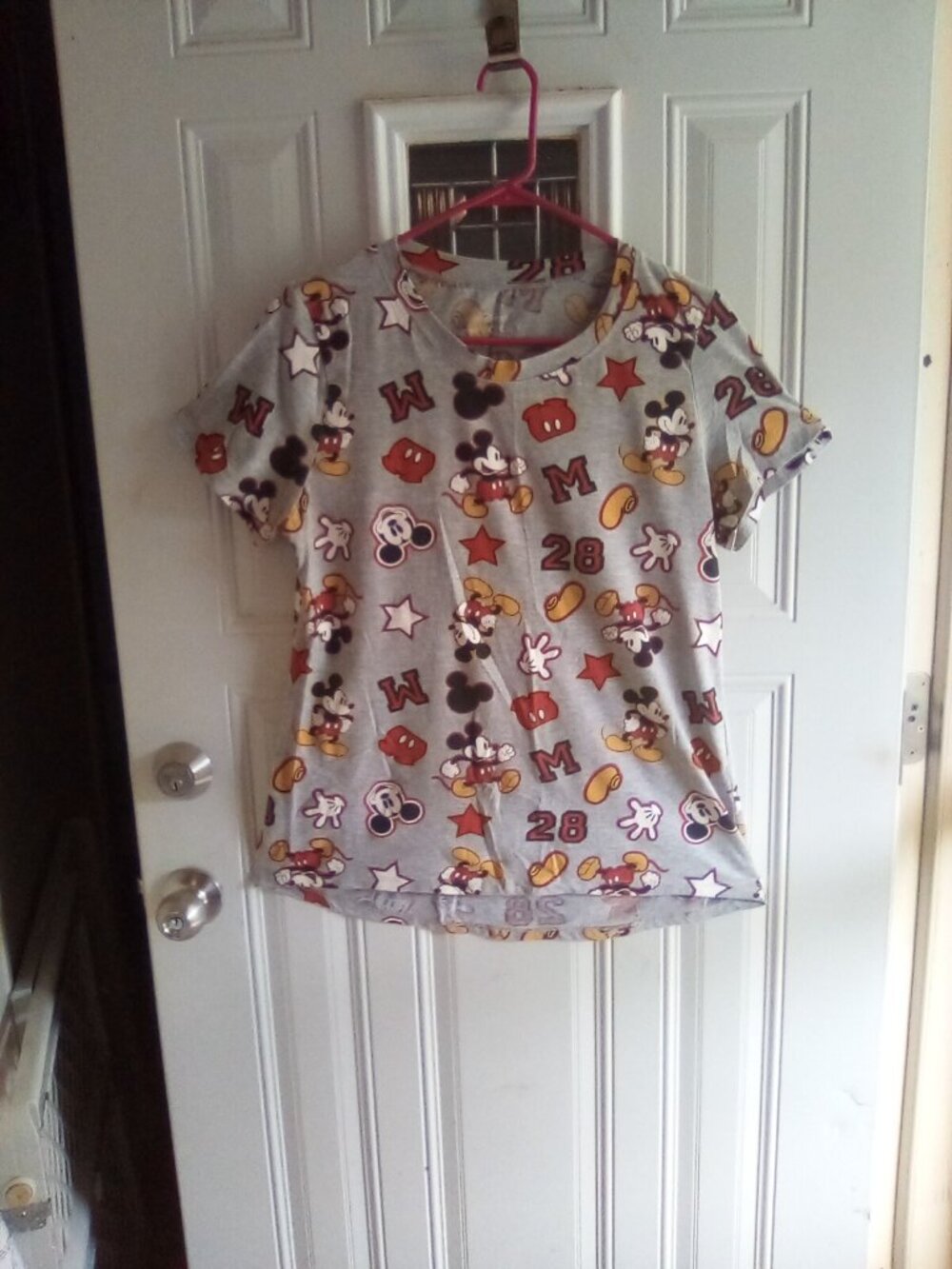 Disney Mickey Mouse All Over Print Graphic T-Shirt Size XL